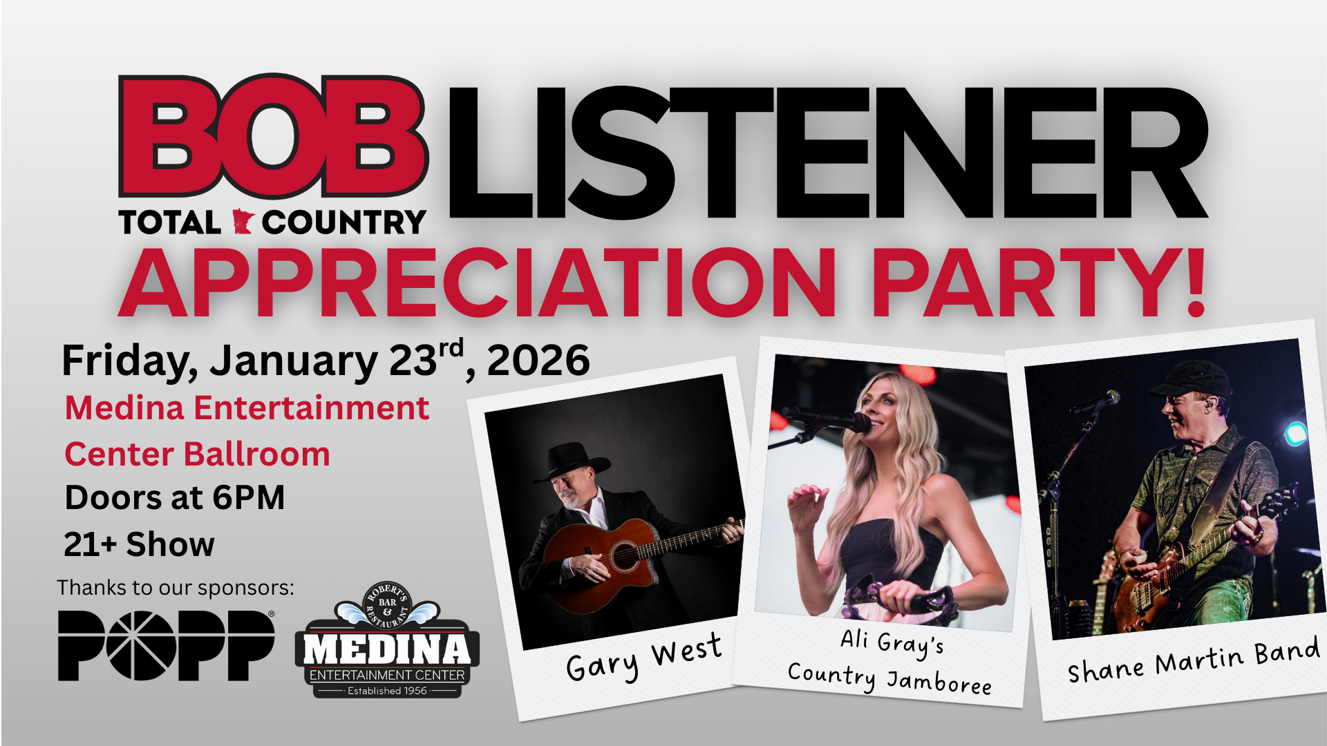 BOB ‘Total Country’ Listener Appreciation Party